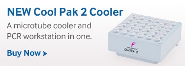 A microtube cooler and PCR workstation in one.