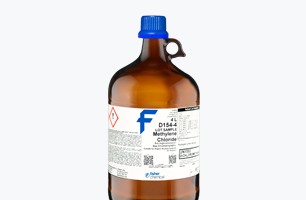 bottles of chemical solvents